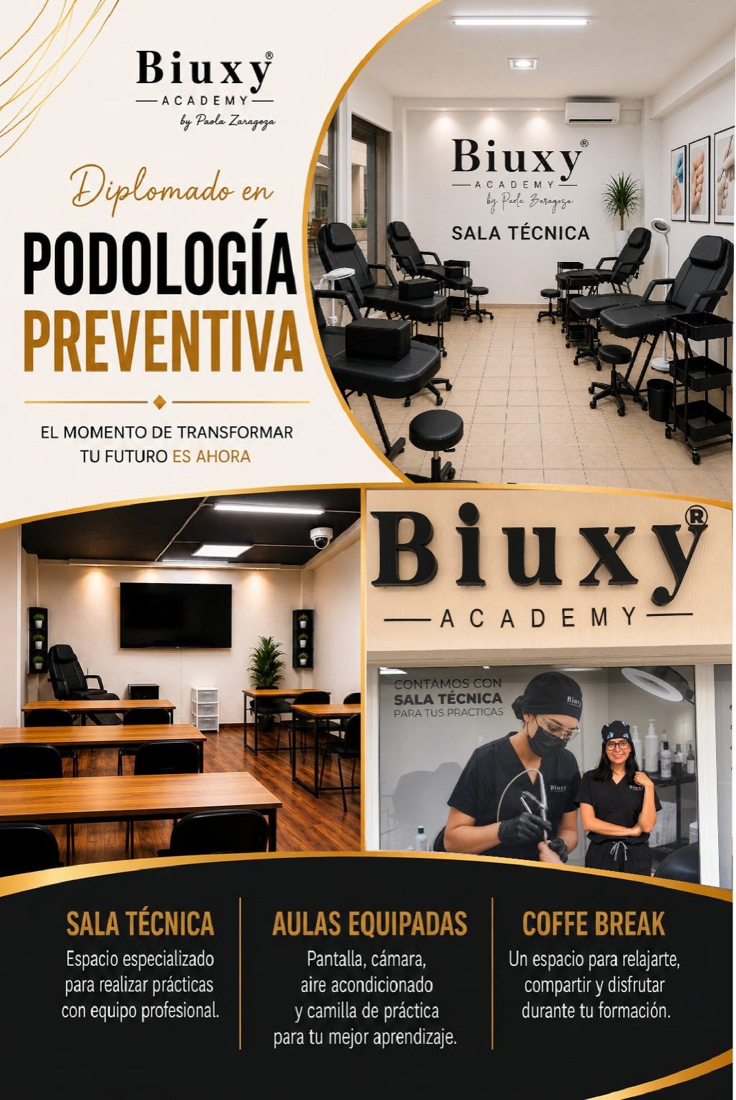 Instalaciones y sala técnica de Biuxy Academy